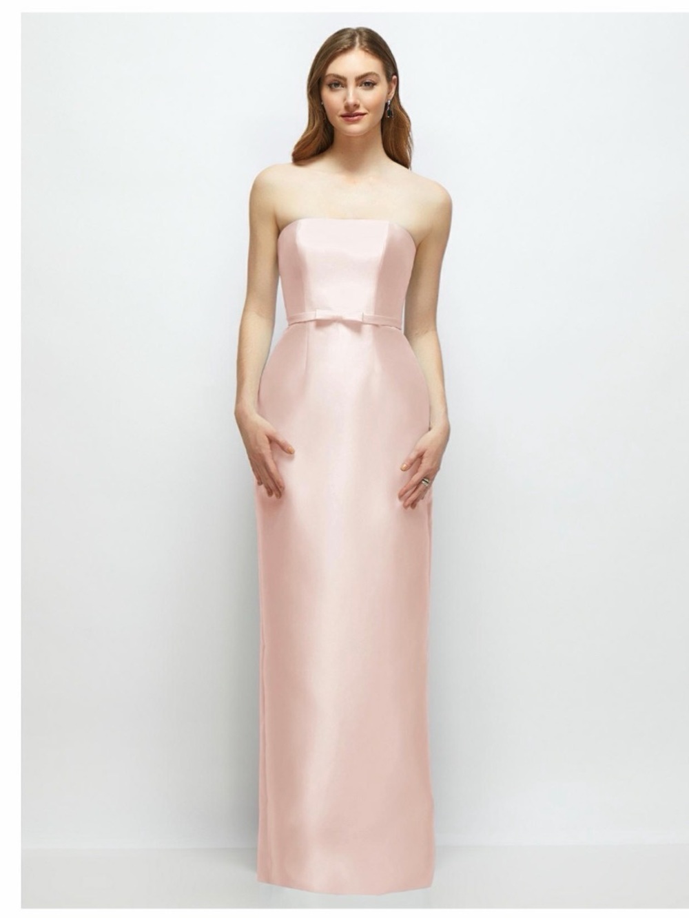 DESSY GROUP bridesmaid dress in blush.